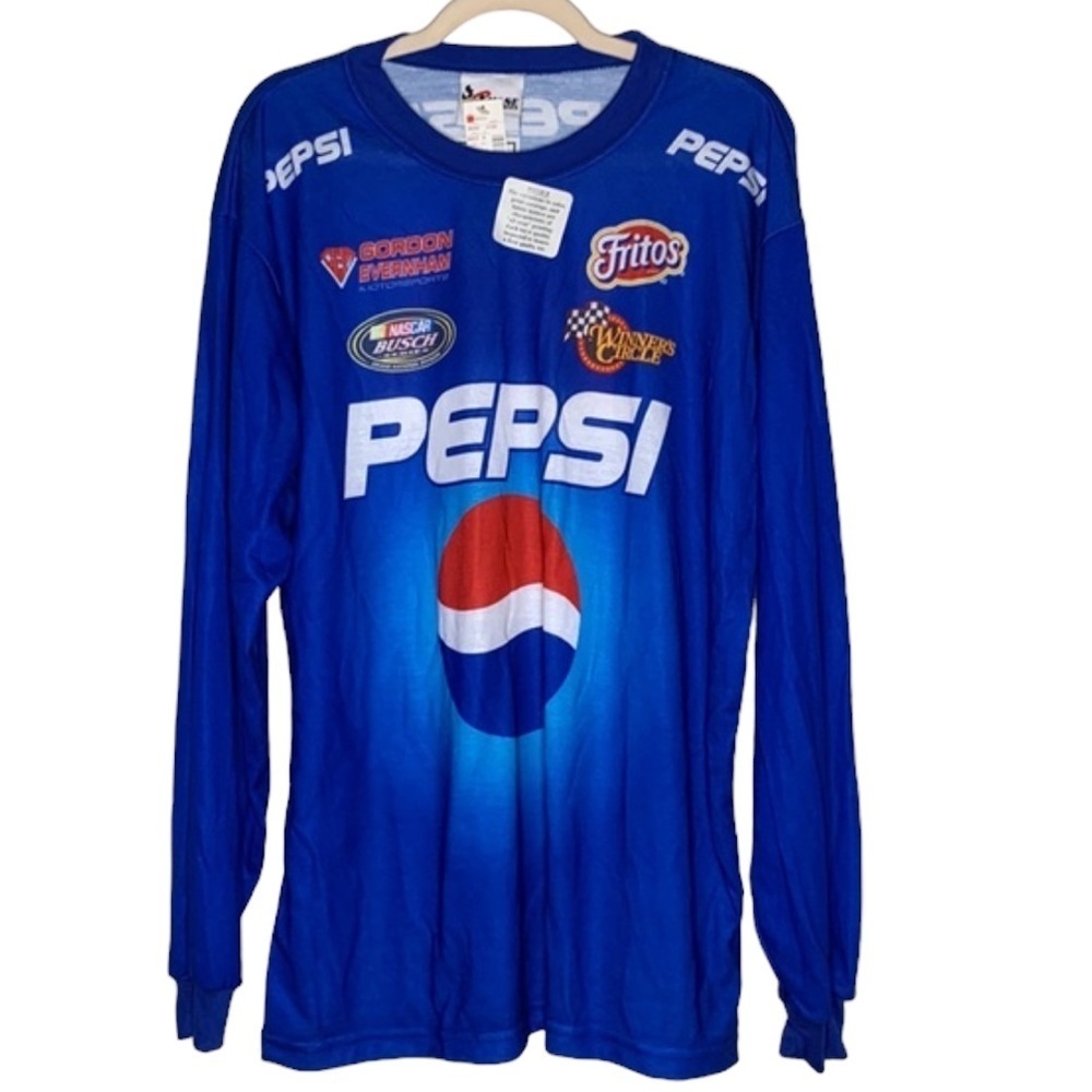 COPY - T8 Pepsi Vintage Long Sleeve Tee Size Large Fritos NASCAR Racing Graphics